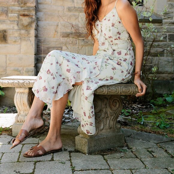 RW&CO Sleeveless Midi Cocktail Dress with Ruffles - Picture 5 of 14